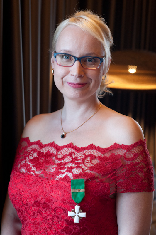 Kindan 5-vuotisjuhlissa Pauliina palkittuna