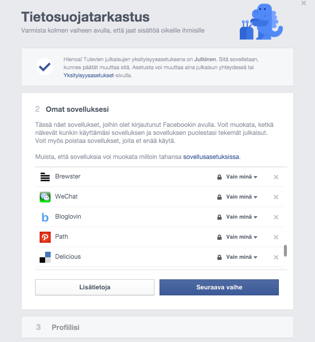 Facebookin tietosuojatarkastus kuva 3