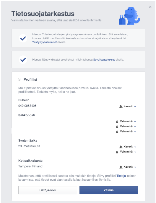 Facebookin tietosuojatarkastus kuva 4