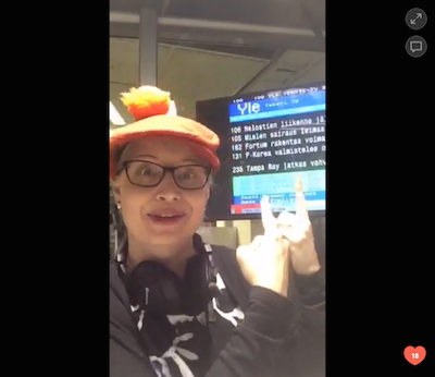 Radiohaastattelusta Periscope-lähetys